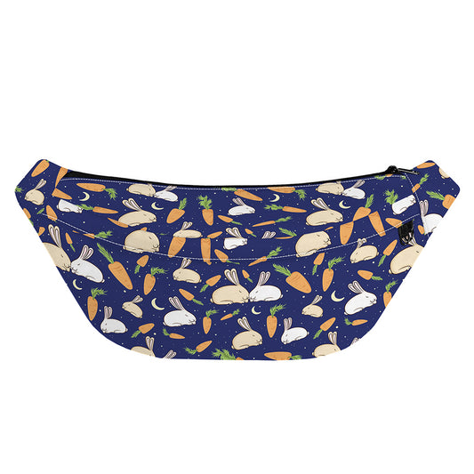 Carrot And Rabbit Pattern Print Fanny Pack