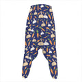 Carrot And Rabbit Pattern Print Hammer Pants