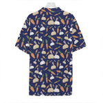 Carrot And Rabbit Pattern Print Hawaiian Shirt