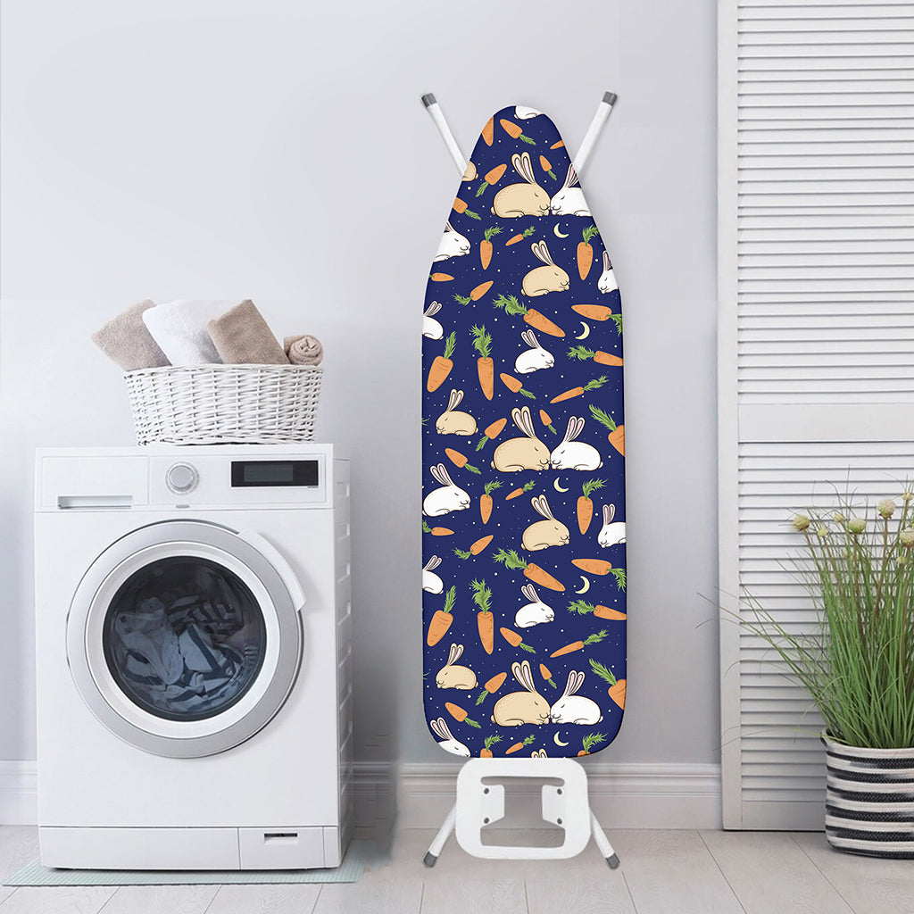 Carrot And Rabbit Pattern Print Ironing Board Cover