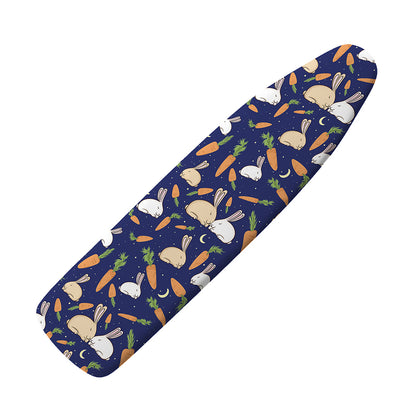 Carrot And Rabbit Pattern Print Ironing Board Cover