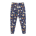 Carrot And Rabbit Pattern Print Jogger Pants