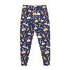 Carrot And Rabbit Pattern Print Jogger Pants