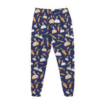 Carrot And Rabbit Pattern Print Jogger Pants