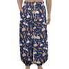 Carrot And Rabbit Pattern Print Lantern Pants