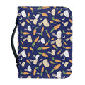 Carrot And Rabbit Pattern Print Leather Bible Cover