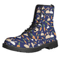 Carrot And Rabbit Pattern Print Lace-Up Boots