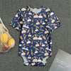 Carrot And Rabbit Pattern Print Men's Bodysuit