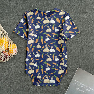 Carrot And Rabbit Pattern Print Men's Bodysuit