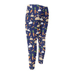 Carrot And Rabbit Pattern Print Men's Compression Pants