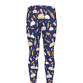 Carrot And Rabbit Pattern Print Men's Leggings