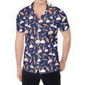 Carrot And Rabbit Pattern Print Men's Shirt