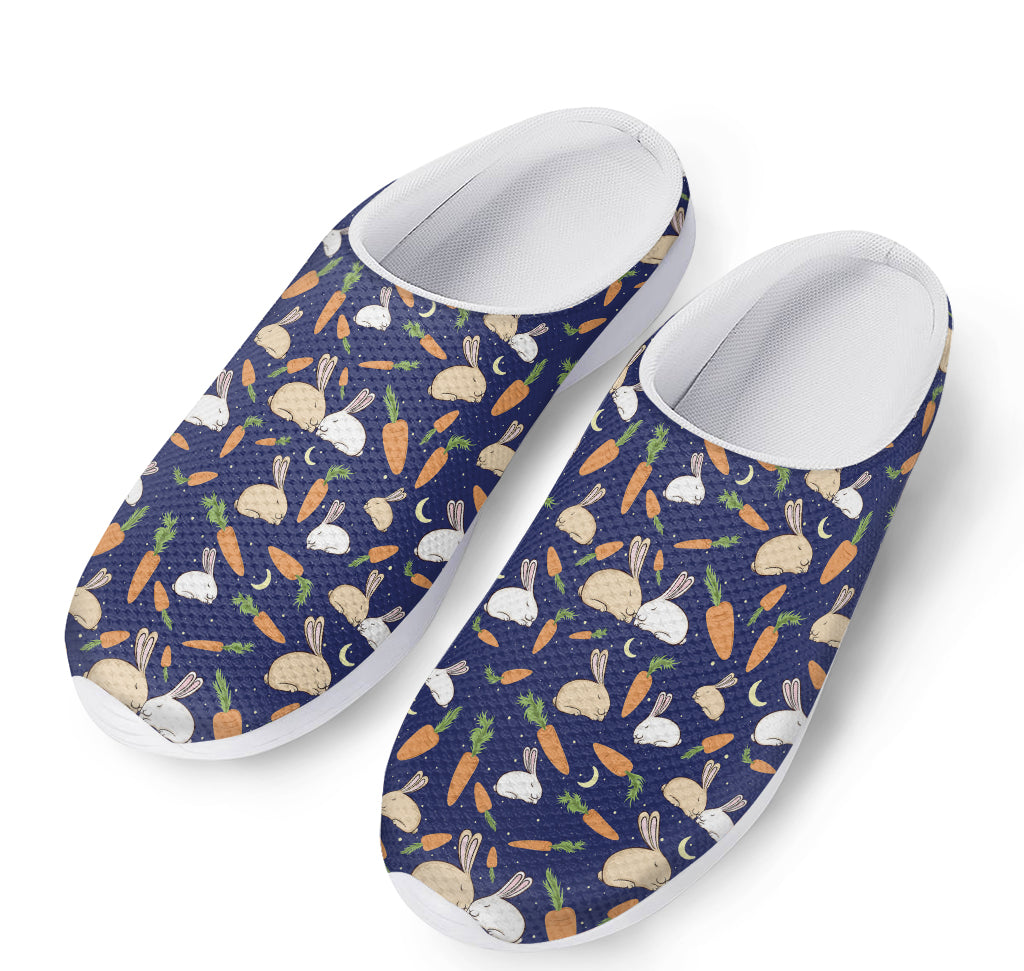 Carrot And Rabbit Pattern Print Mesh Casual Shoes