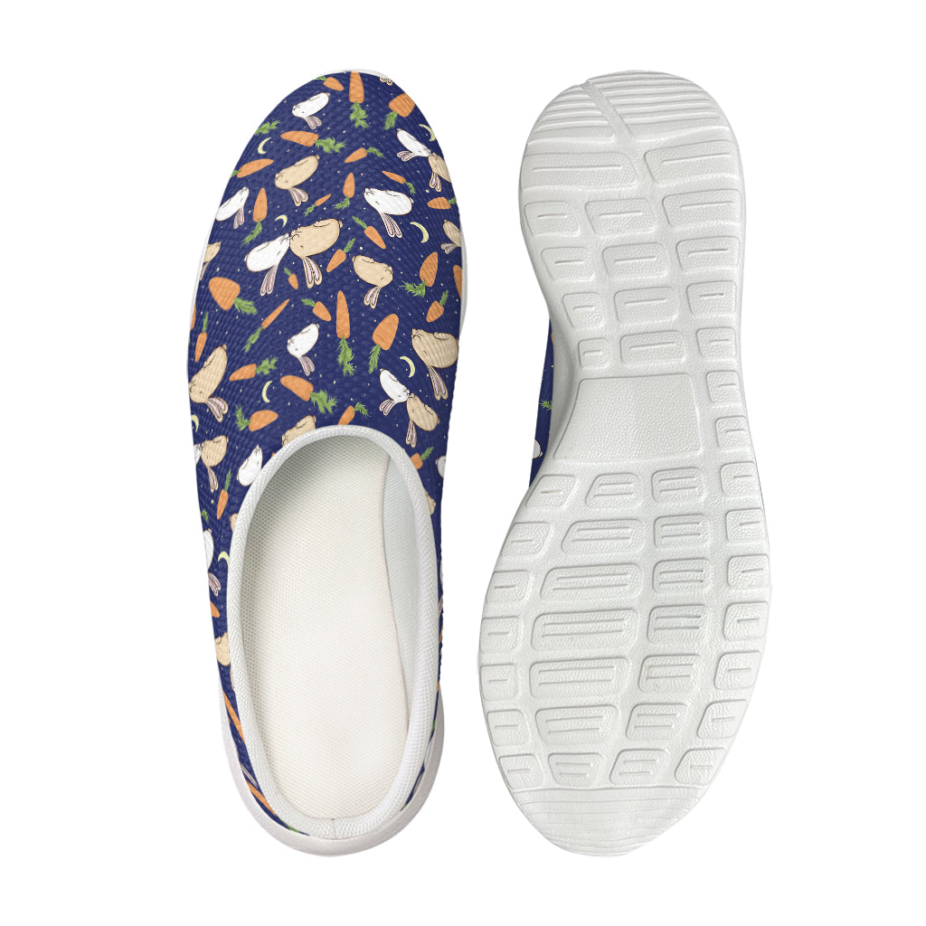 Carrot And Rabbit Pattern Print Mesh Casual Shoes