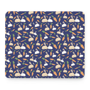 Carrot And Rabbit Pattern Print Mouse Pad