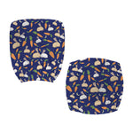Carrot And Rabbit Pattern Print Office Chair Cover