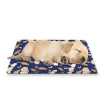 Carrot And Rabbit Pattern Print Pet Cooling Mat Cover