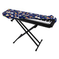 Carrot And Rabbit Pattern Print Piano Keyboard Cover