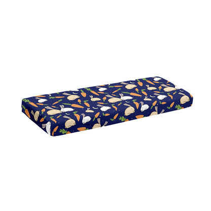 Carrot And Rabbit Pattern Print Piano Keyboard Cover