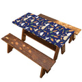 Carrot And Rabbit Pattern Print Picnic Table Cover