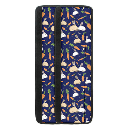 Carrot And Rabbit Pattern Print Refrigerator Handle Covers