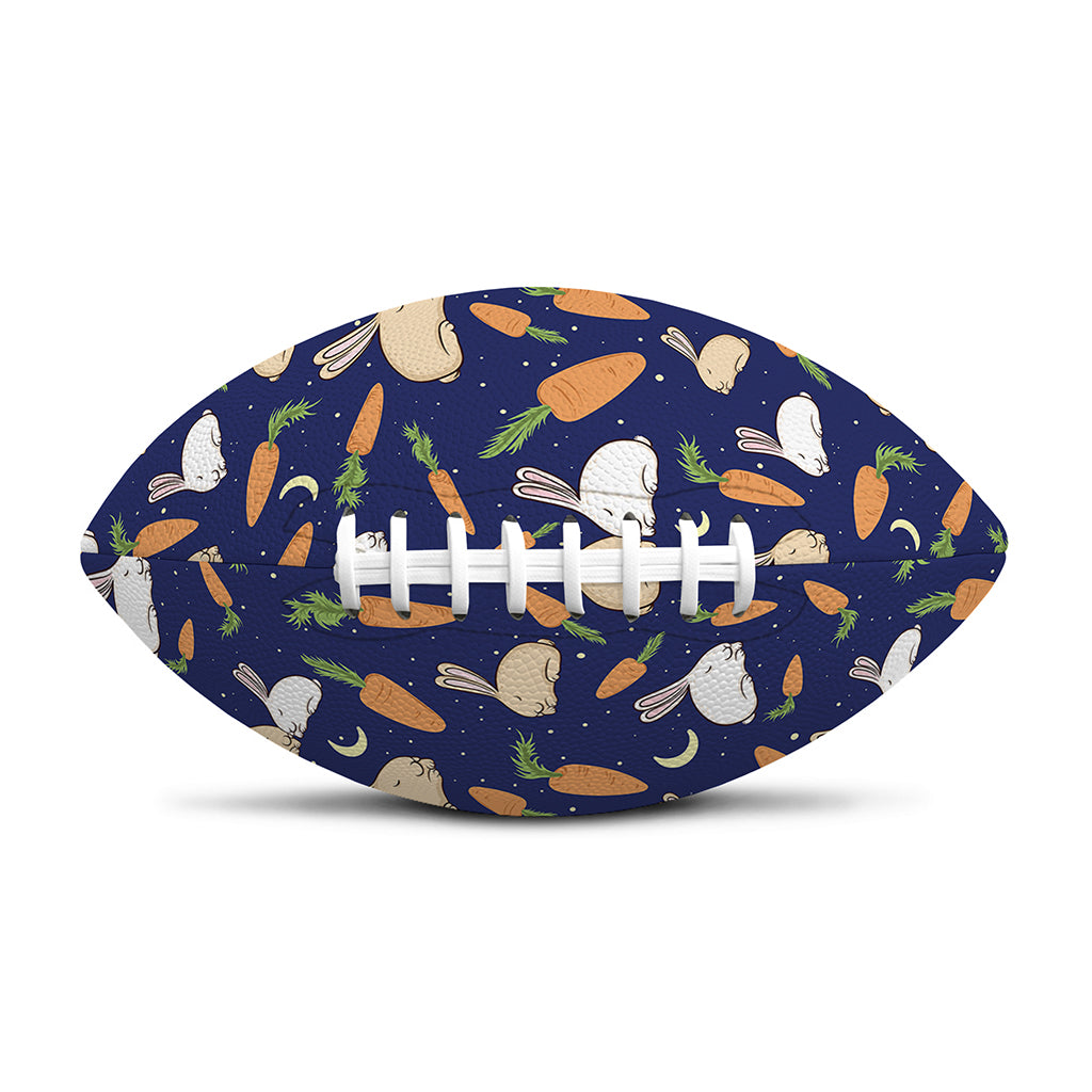 Carrot And Rabbit Pattern Print Rugby Ball