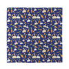 Carrot And Rabbit Pattern Print Silk Bandana