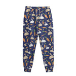 Carrot And Rabbit Pattern Print Sweatpants