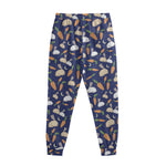 Carrot And Rabbit Pattern Print Sweatpants