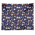 Carrot And Rabbit Pattern Print Tapestry