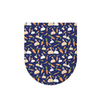 Carrot And Rabbit Pattern Print Toilet Lid Cover
