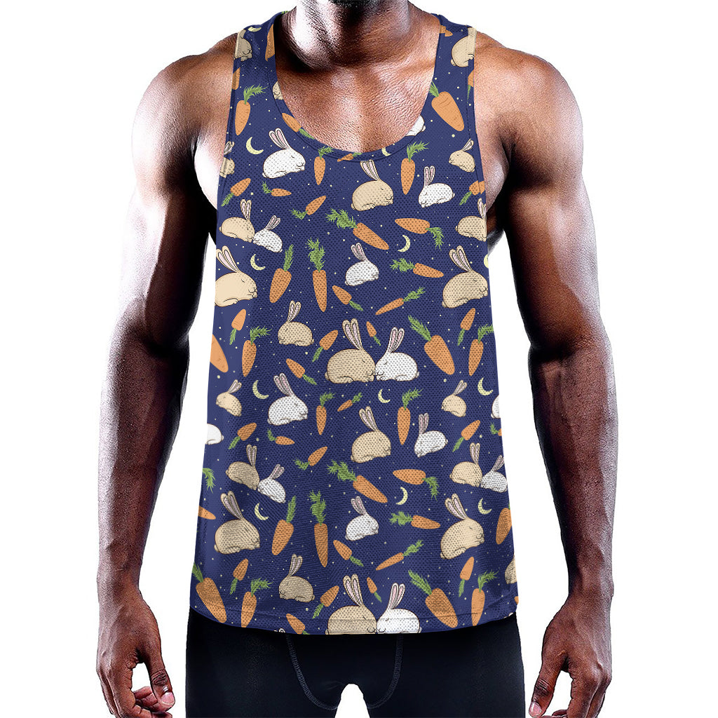 Carrot And Rabbit Pattern Print Training Tank Top