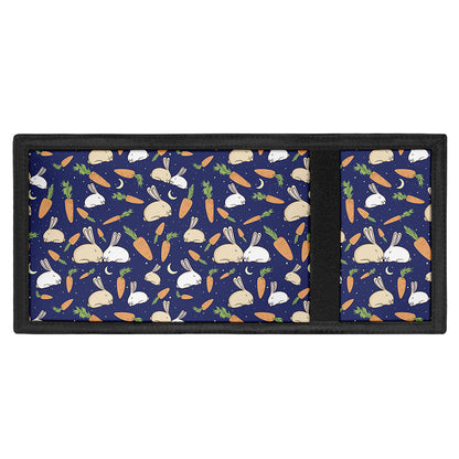 Carrot And Rabbit Pattern Print Trifold Wallet