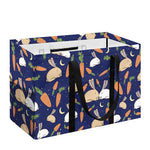 Carrot And Rabbit Pattern Print Utility Tote Bag