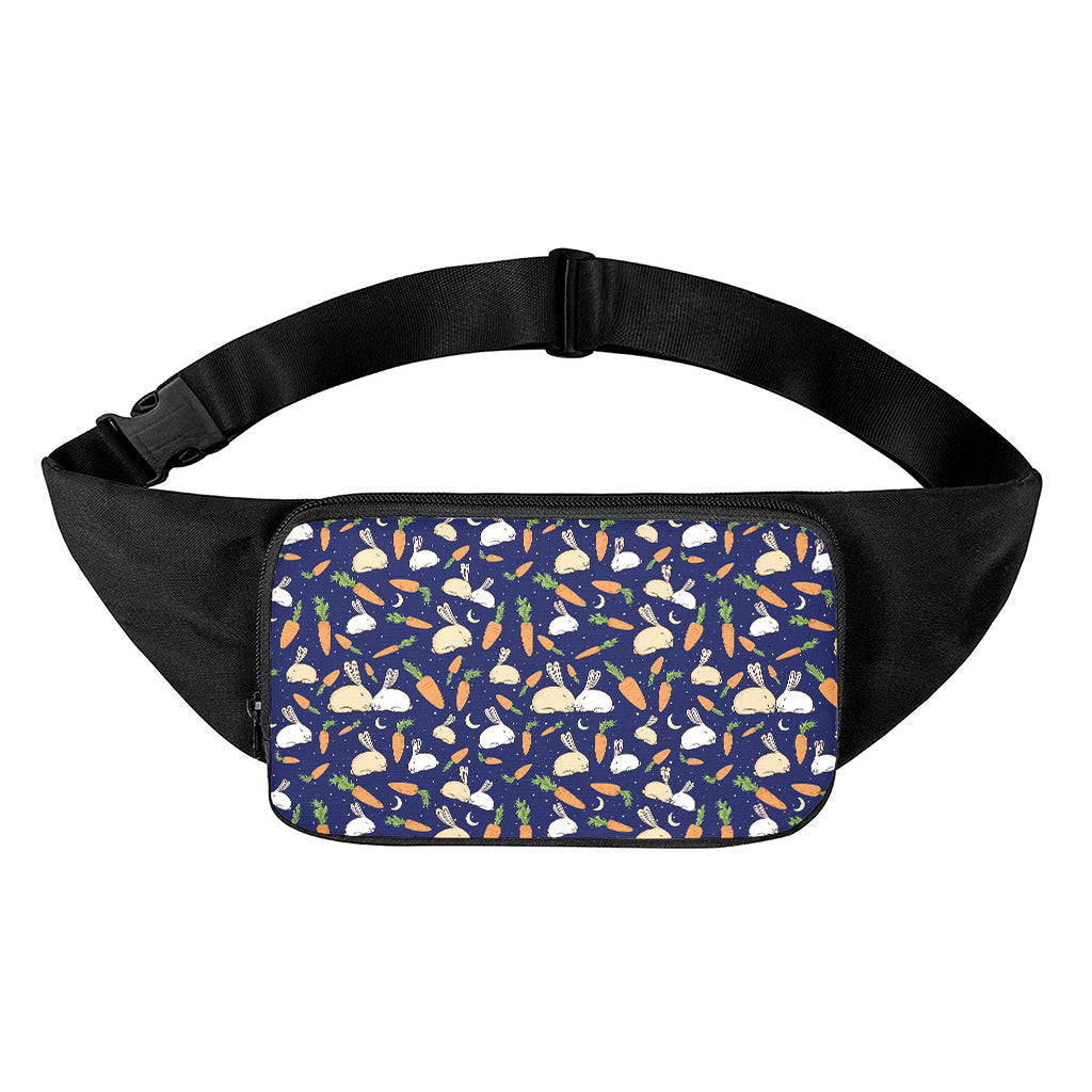 Carrot And Rabbit Pattern Print Waist Bag