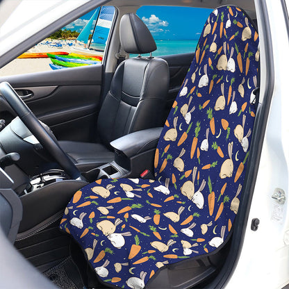 Carrot And Rabbit Pattern Print Waterproof Car Seat Cover