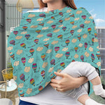 Cartoon Air Balloon Pattern Print Baby Seat Cover