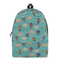Cartoon Air Balloon Pattern Print School Backpack