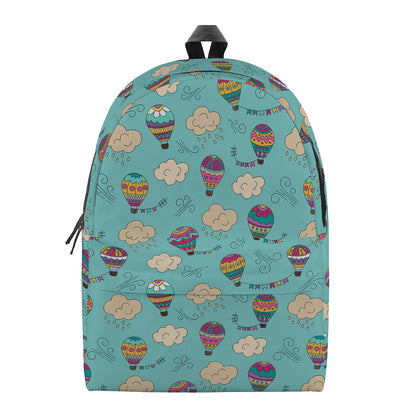 Cartoon Air Balloon Pattern Print Backpack
