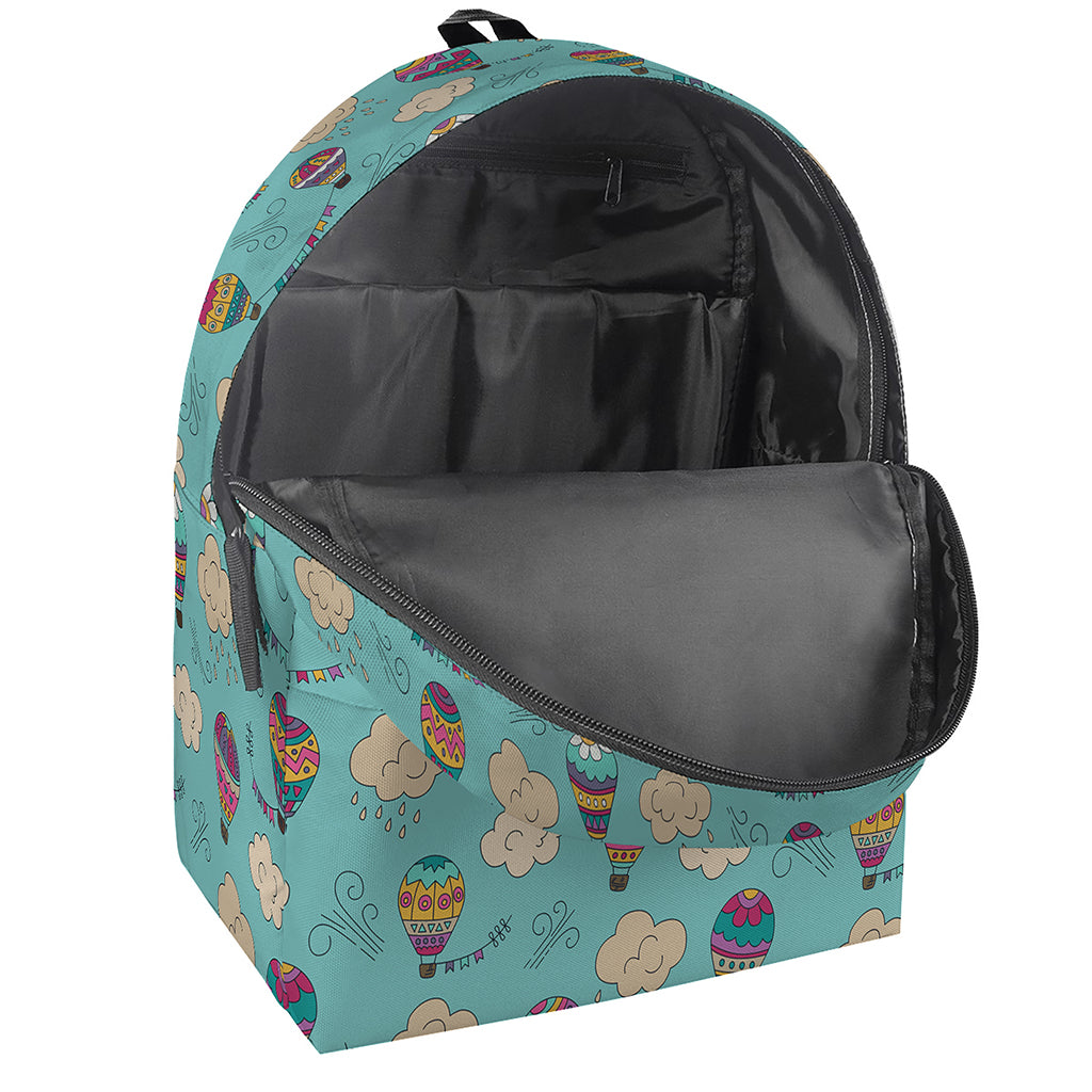 Cartoon Air Balloon Pattern Print Backpack