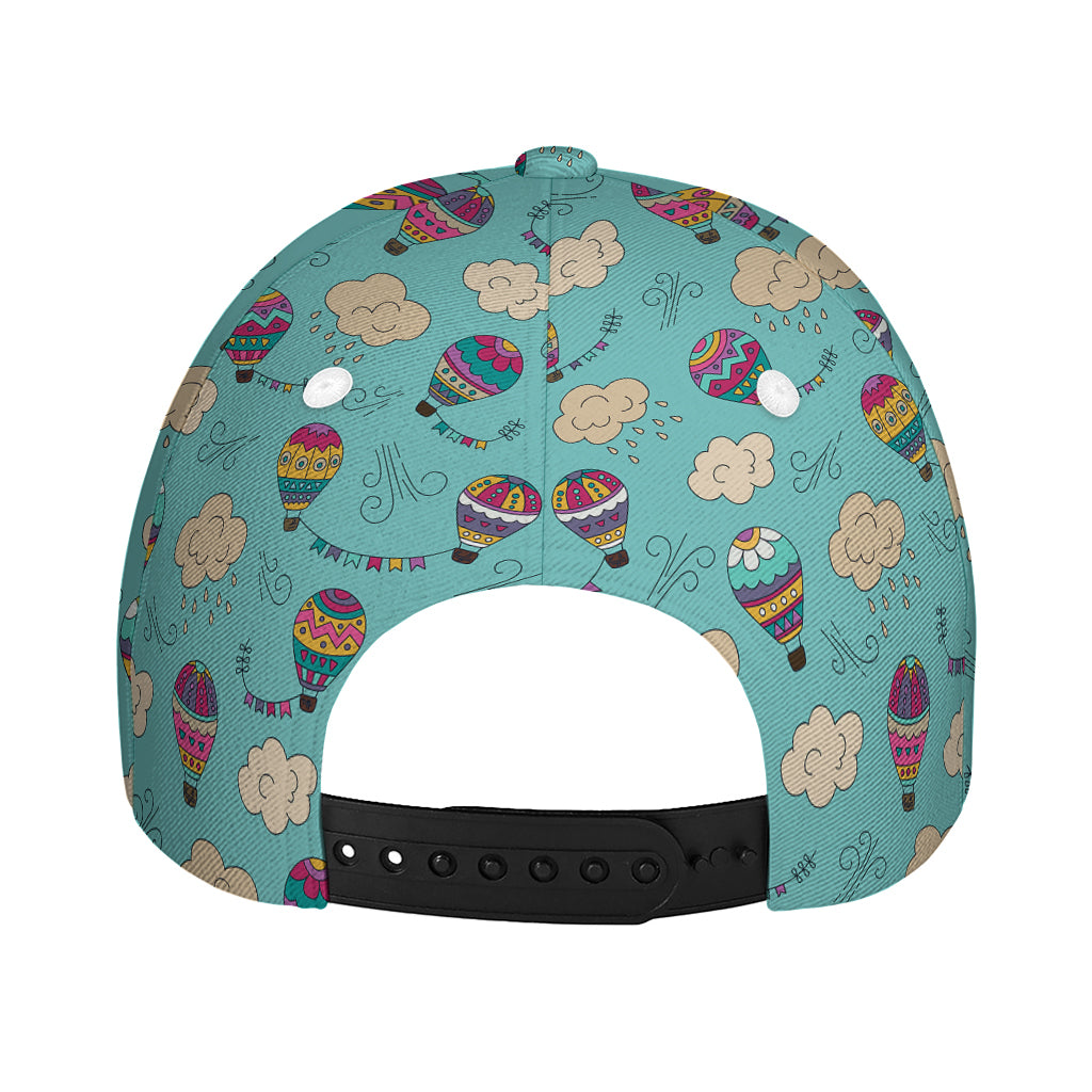 Cartoon Air Balloon Pattern Print Baseball Cap