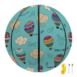 Cartoon Air Balloon Pattern Print Basketball