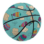 Cartoon Air Balloon Pattern Print Basketball