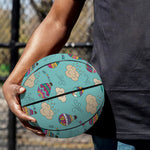 Cartoon Air Balloon Pattern Print Basketball