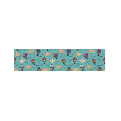 Cartoon Air Balloon Pattern Print Bed Runner