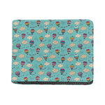 Cartoon Air Balloon Pattern Print Bifold Wallet