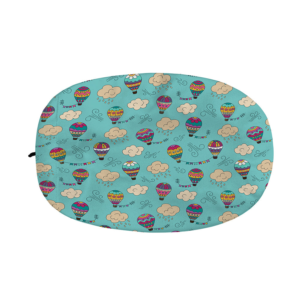 Cartoon Air Balloon Pattern Print Car Side Mirror Covers