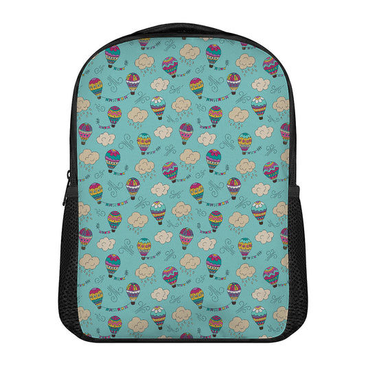 Cartoon Air Balloon Pattern Print Casual Backpack