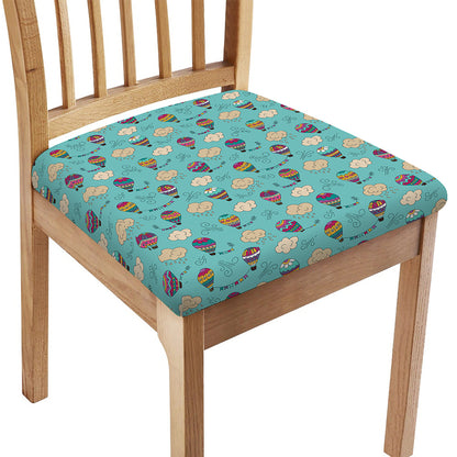 Cartoon Air Balloon Pattern Print Chair Cushion Cover