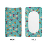Cartoon Air Balloon Pattern Print Changing Pad Cover